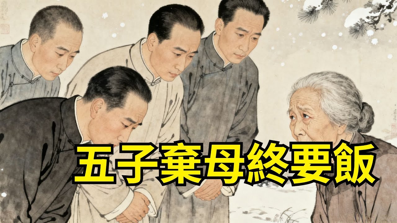 「養兒防老？」5個孝子雪夜棄母，親娘泣血斷親，引來天道報應！結局太解氣！#故事頻道#聽書#民間故事#説書#善有善報#爽文