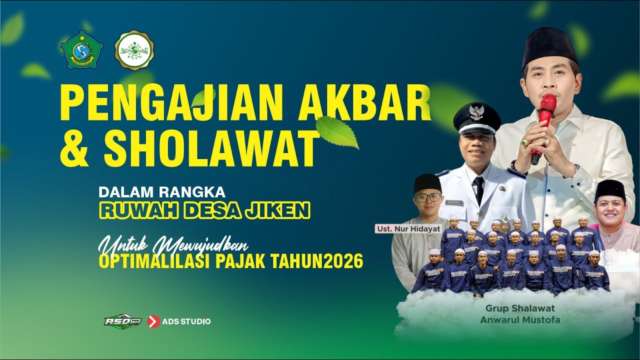 (LIVE) PENGAJIAN AKBAR & SHOLAWAT | KH. ANWAR ZAHID | RUWAH DESA JIKEN TULANGAN SIDOARJO 2026