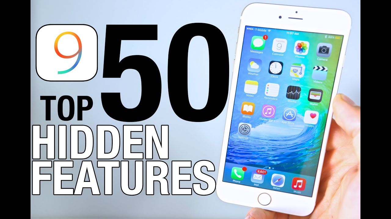 iOS 9 Hidden Features - Top 50 List