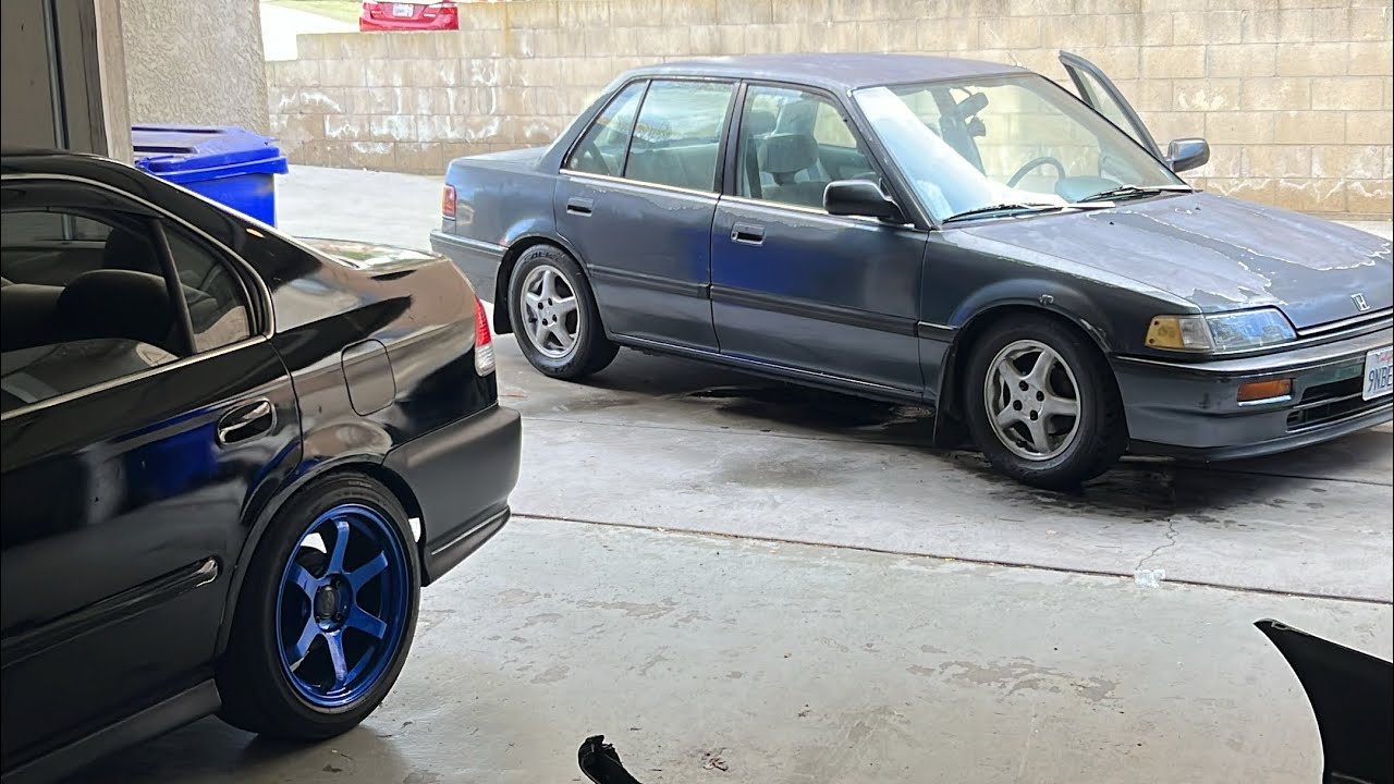 More work on son’s Dream car Build!!! #automobile #subscribe #civic #jdm #ef #viral