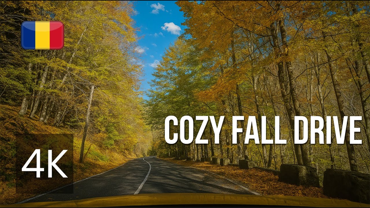 Coziest Fall Road Trip 🇷🇴 Serene Romanian Mountain Villages | 4K ASMR Driving Sounds