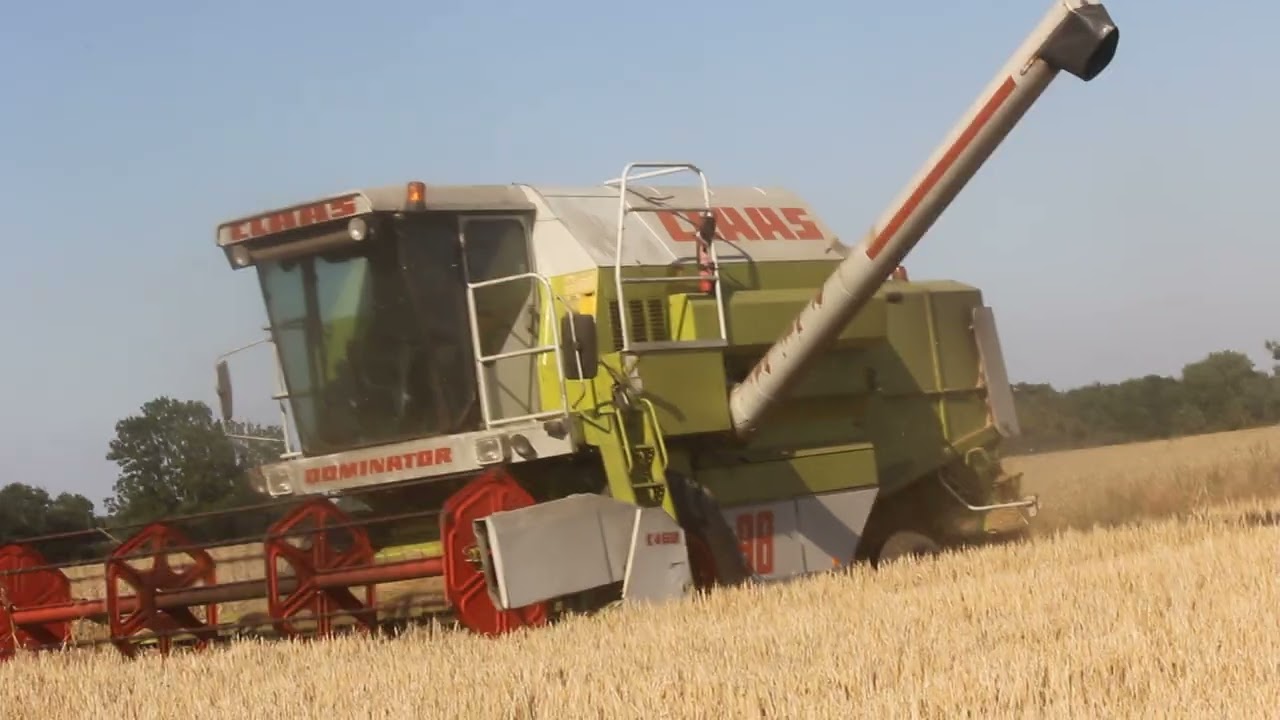 Various Combines at work.