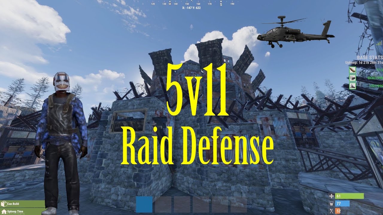 Salty Zerg Fails A 5v11 Online Raid (Rust Console)