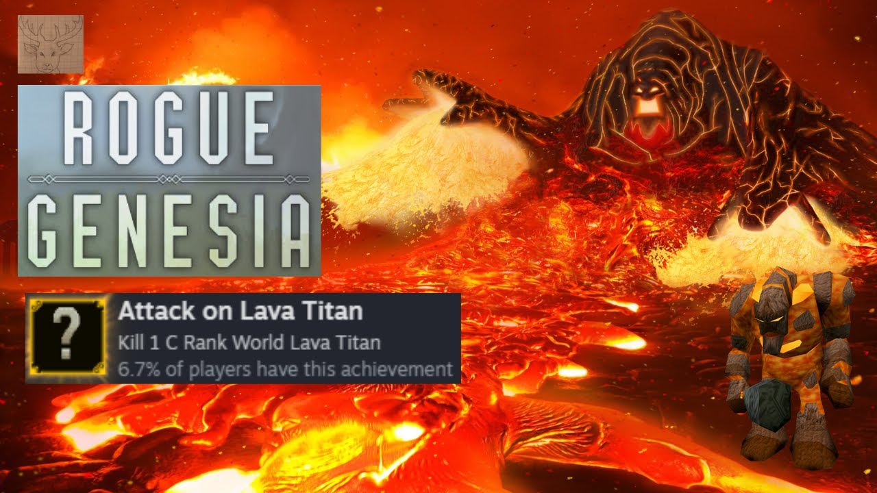Attack on Lava Titan Achievement Guide || Rogue: Genesia
