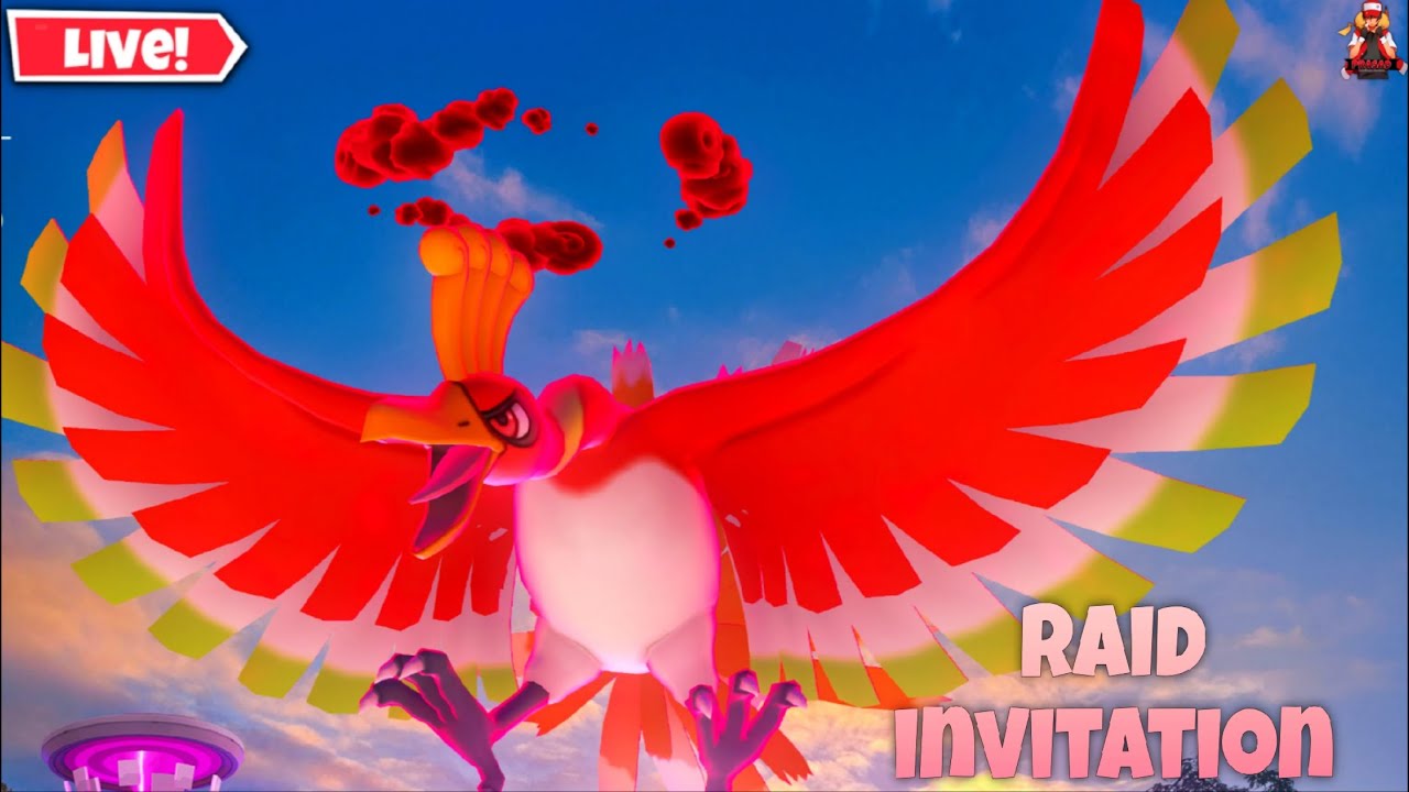 🔴 Live Dynamax Ho-Oh RAID INVITATION in #pokemongo | #raidinvite #live