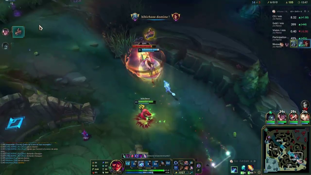Aller voir mon League of Legends gameplay enregistré avec Insights.gg