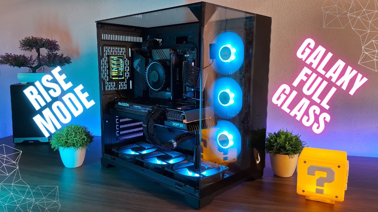 REVIEW GABINETE | RISE MODE GALAXY FULL GLASS | IDÊNTICO AO LIAN LI 011 VISION #risemode #lianli #pc