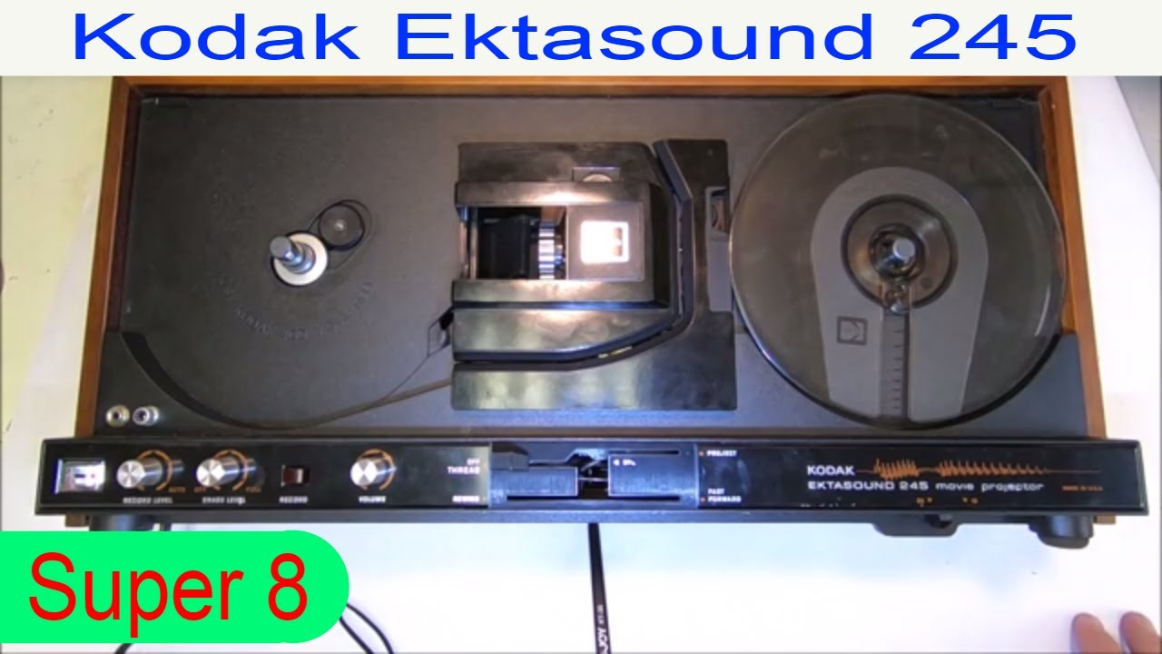 Kodak Ektasound 245 Vintage Super 8mm Movie Projector need repair / restoration Part 1