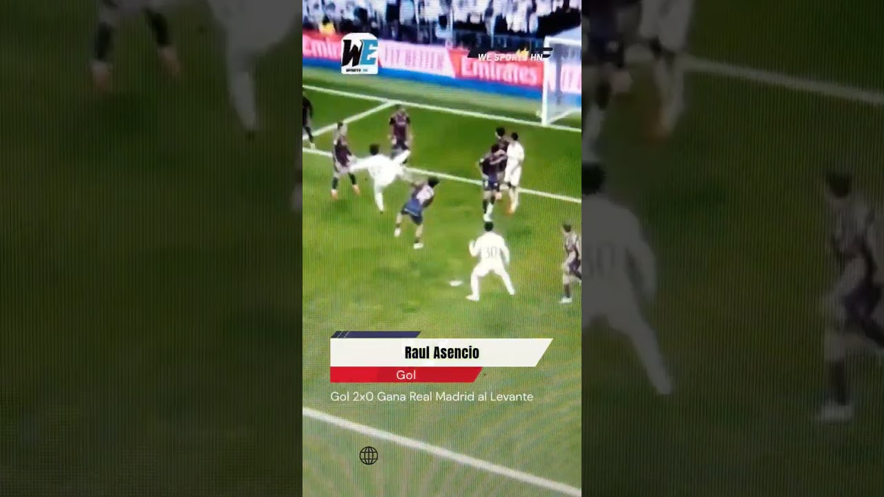 Goles del Real Madrid Frente al Levante, 2x0 lo gana el Madrid 