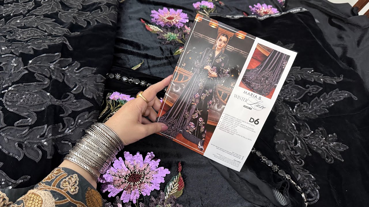 Maria.B New Luxe Velvet Collection Shopping Haul || Maria B New Luxury Collection 2025 #mariab