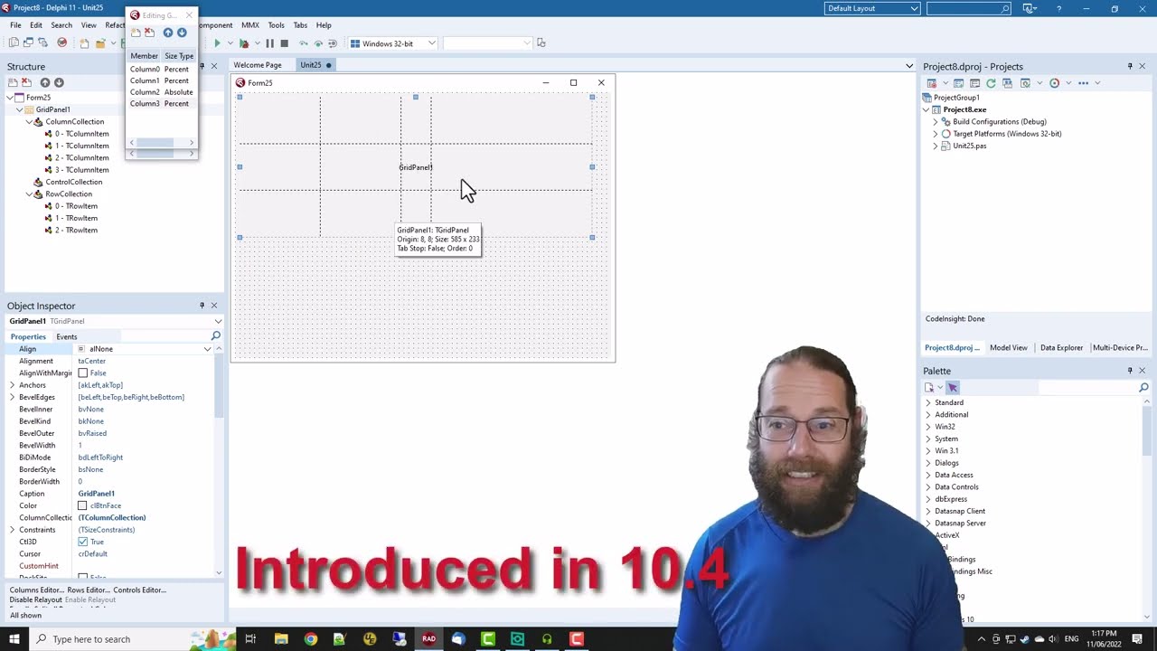 TGridPanel Shortcuts - Delphi #204