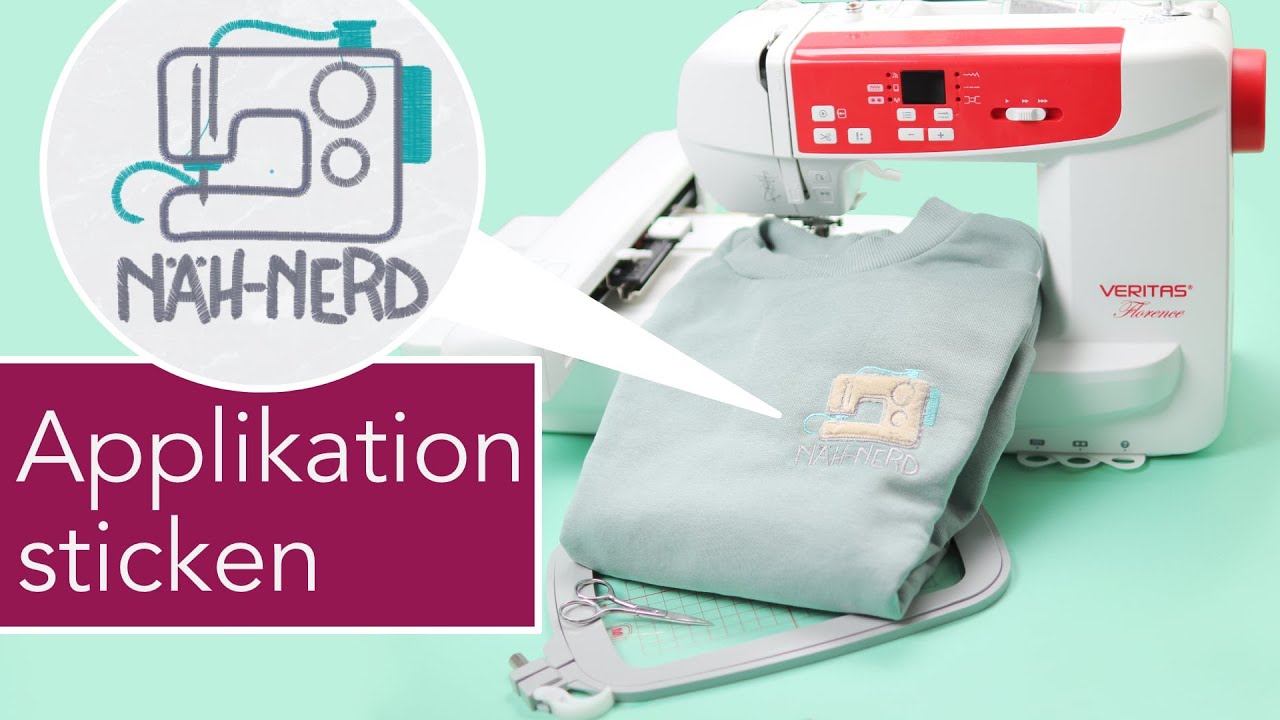Applikation sticken auf Pulli: Näh-Nerd | Mega Verlosung!