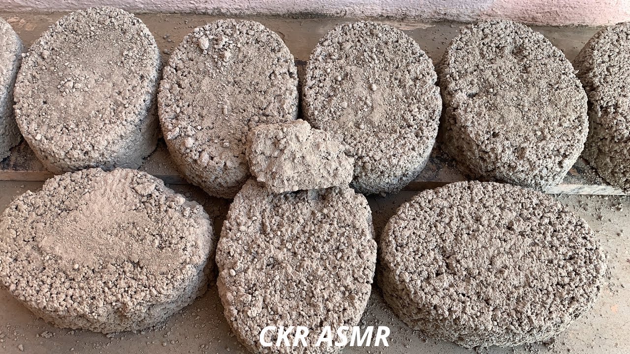 ASMR : pure gritty cement floor dry crumbles