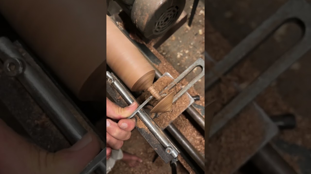 From Rough Blank to Perfect Spin | Australian Blackwood Spinning Top