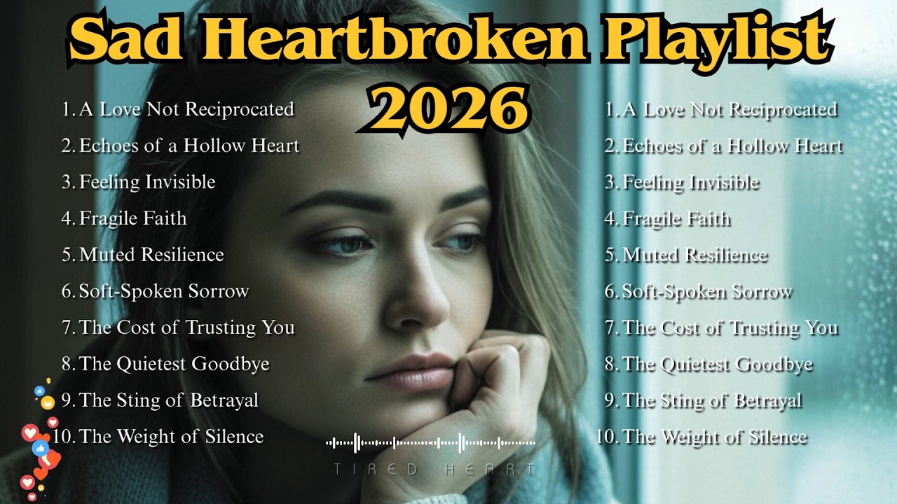 New Songs Sad Heartbroken🎶R&B Slow Sad Pop😴Emotional Sad Love Music Playlist 2026