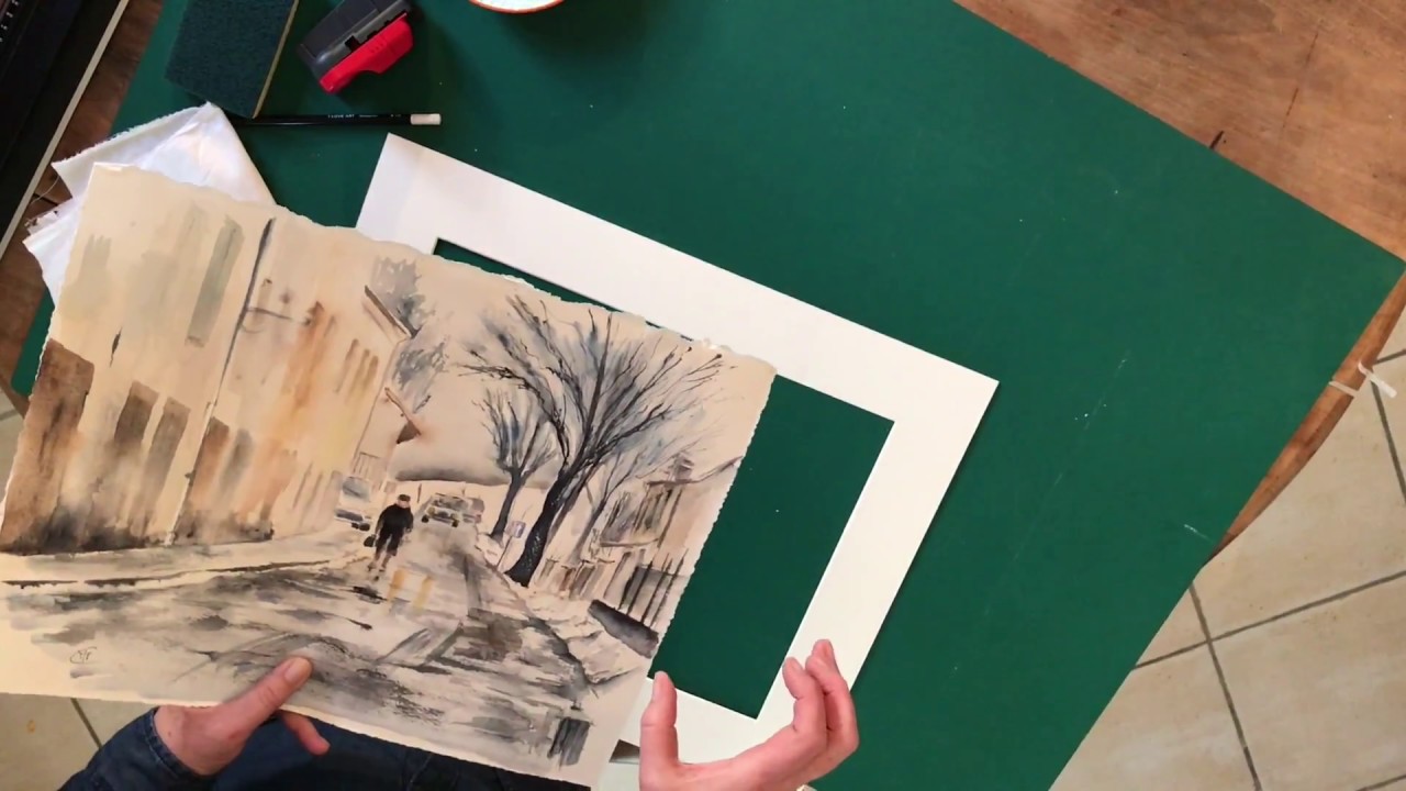Encadrer une aquarelle