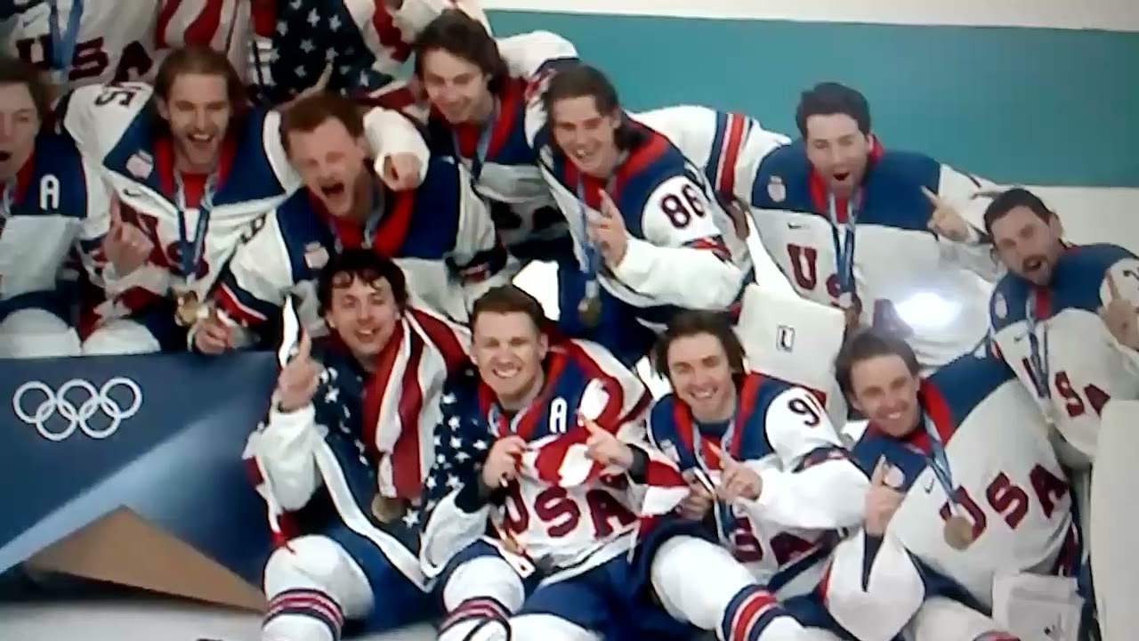 USA HOCKEY TEAM WINS THE GOLD THIS ONE WAS FOR#13 GAUDREAU
