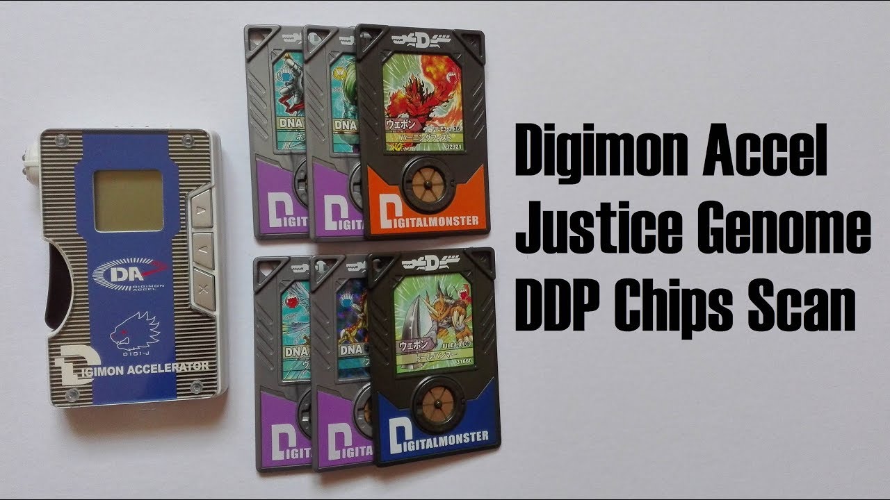 Digimon Accel Justice Genome DDP Chips Scan