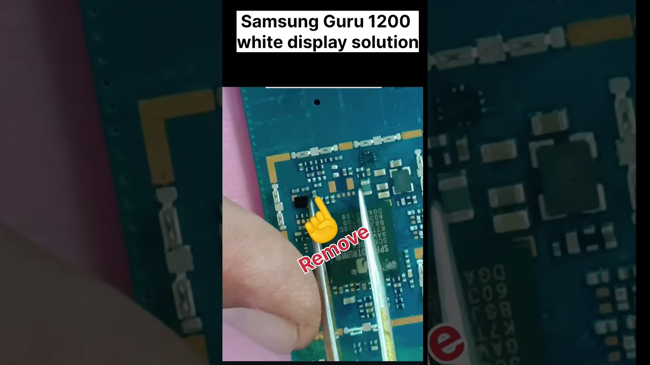 Samsung Guru 1200 White Display Solution 