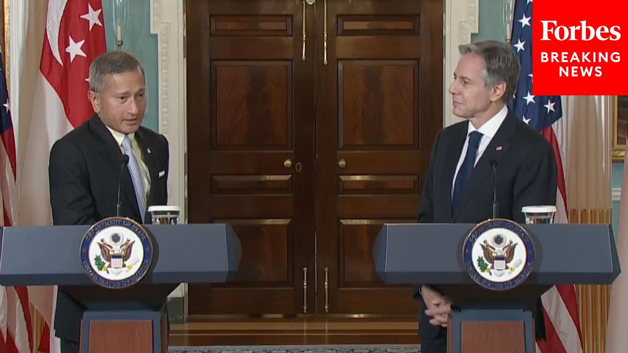 Antony Blinken & Singaporean Foreign Minister Vivian Balakrishnan Hold Press Briefing At State Dept