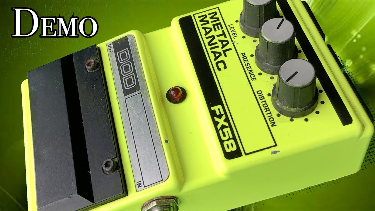 Metal Manic DOD FX58 Fuzz / Distortion Demo / Review