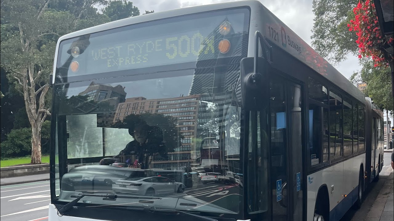 Busways Ryde m/o 1721 Volvo B12BLEA Euro 3 Custom Coaches CB60 Canberra Day Bendy Bus Ride.