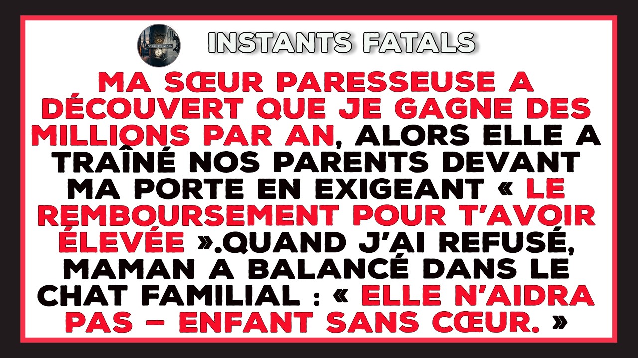 Je Gagne Des Millions, Ma Sœur L’a Découvert — Puis Mes Parents Ont Exigé Des « Frais D’éducation ».