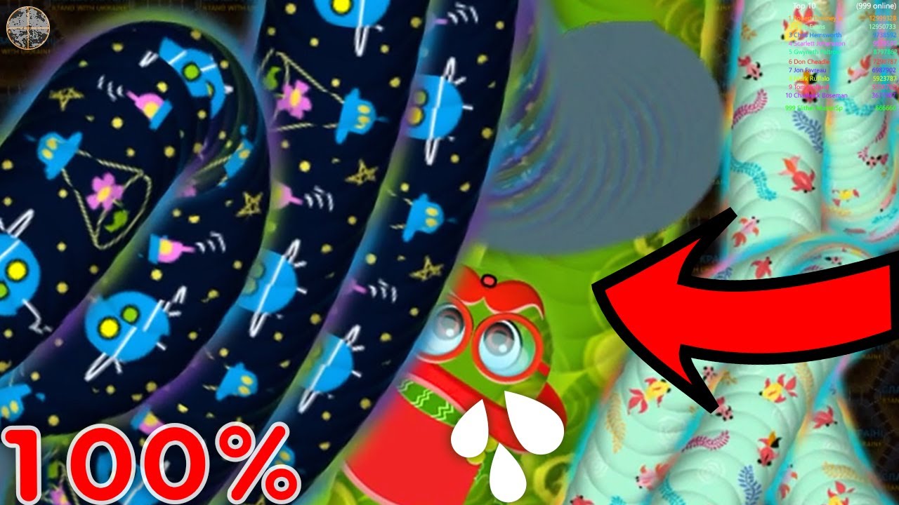 Wormate.io The Running Biggest Worm Epic Adventure in Wormateio Best Moments! 4K