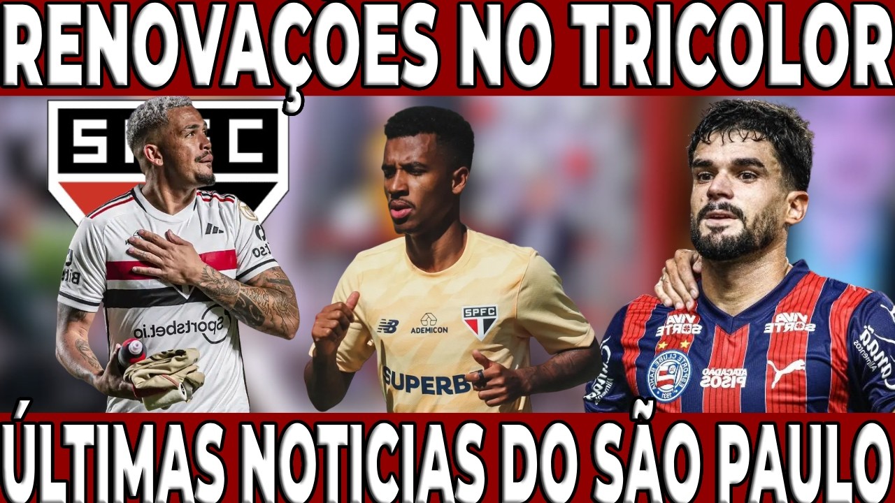 S&Aacute;BADO AGITADO NO S&Atilde;O PAULO! NINGU&Eacute;M ESPERAVA! ACABOU DE ANUNCIAR! NOTICIAS DO S&Atilde;O PAULO HOJE