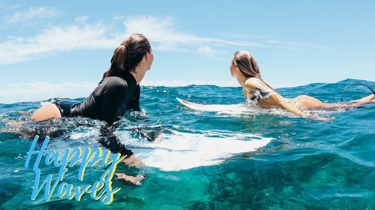 Alana's and Jack's day in a life on KAUAI | SURFING with friends | Happy Waves