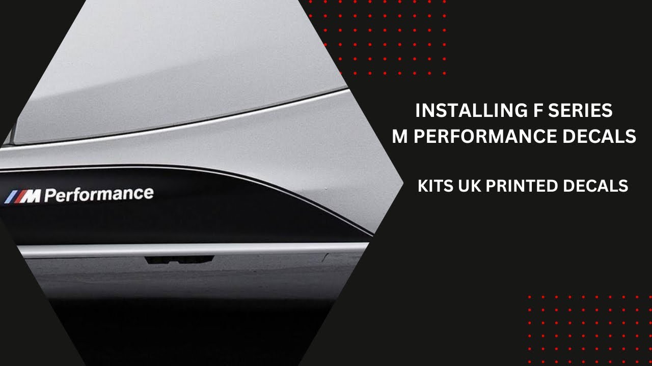 Наклейки BMW M Performance - KITS UK Printed Decals для установки.