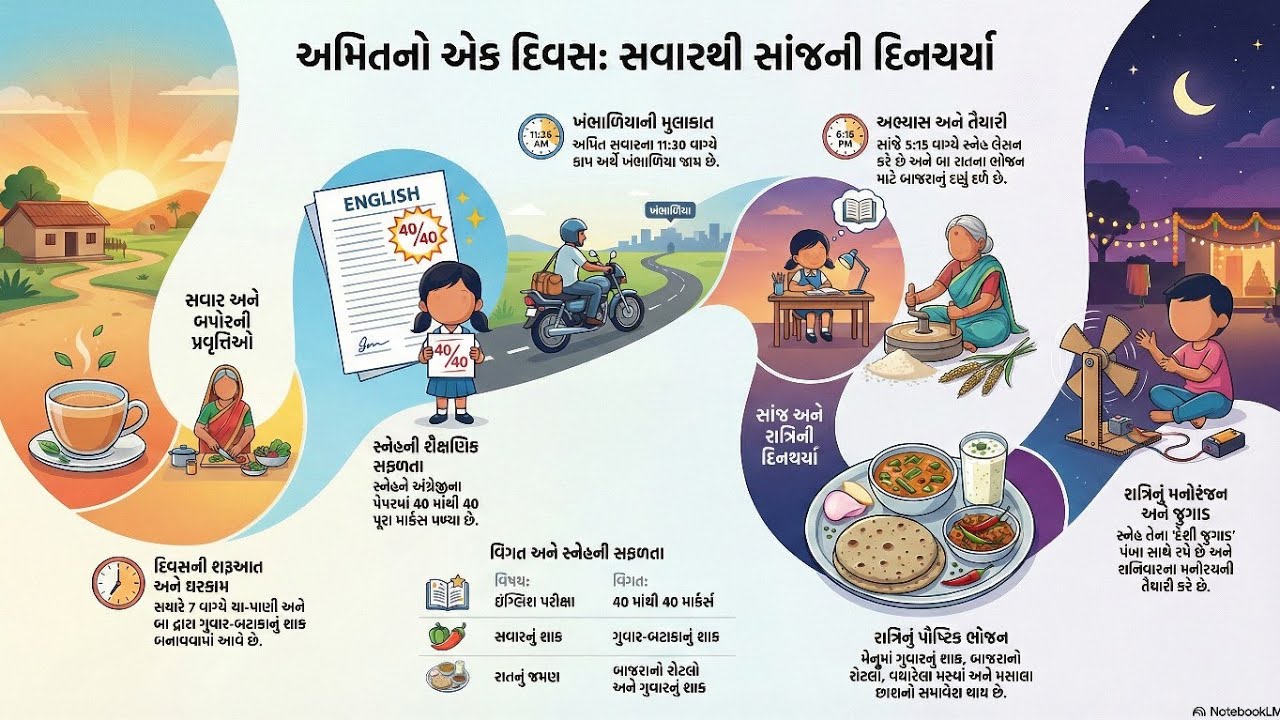 અમિતનો એક દિવસ: સવારથી સાંજની દિનચર્યા