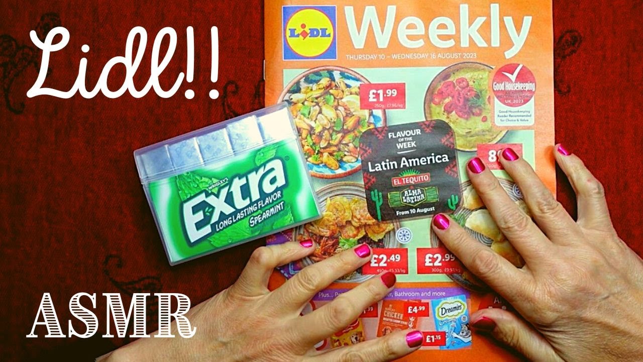 ASMR | It's Latin America Week at Lidl! Gum Chewing & Whispered Browsing Sales Circular