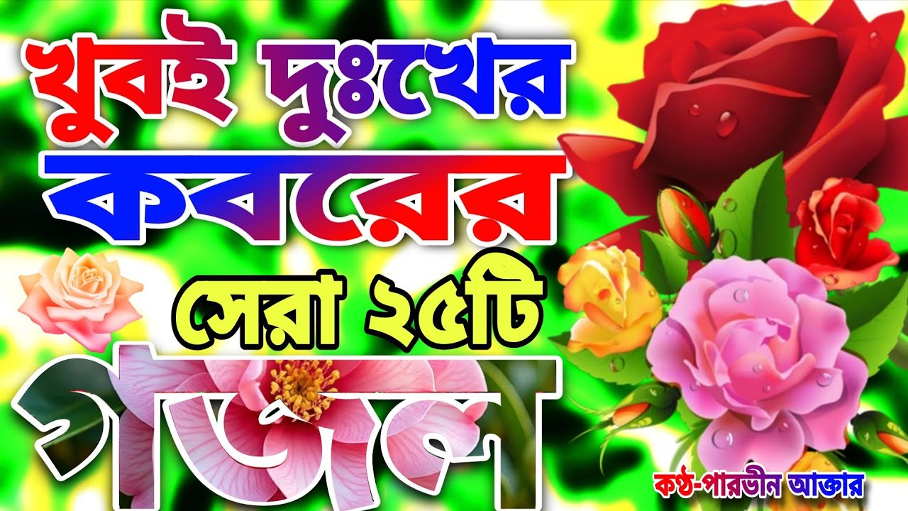 খুবই দুঃখের কবরের শেষ বিদায়ের মায়াবী কন্ঠে মনপ্রাণ জুড়ানো সেরা ২৫টি গজল।তোমার মরণ হলে কাপন দাপন