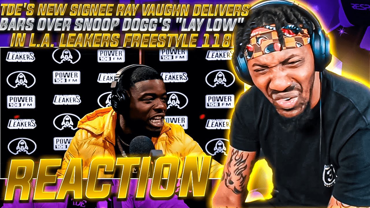 NoLifeShaq REACTS to the NEXT KENDRICK LAMAR? | Ray Vaughn LA LEAKERS Freestyle!