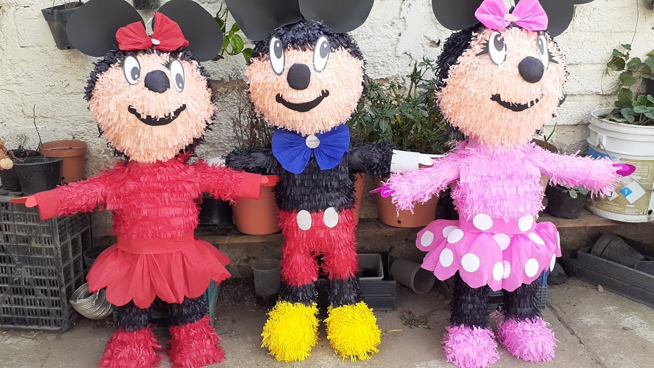 Como Hacer Una Piñata de MICKEY!! MOUSE