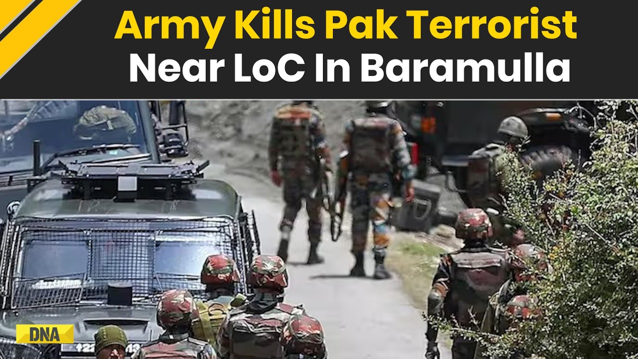 Pak Terrorist Killed in Baramulla, AK Rifle & Pistols Recovered | LoC Encounter