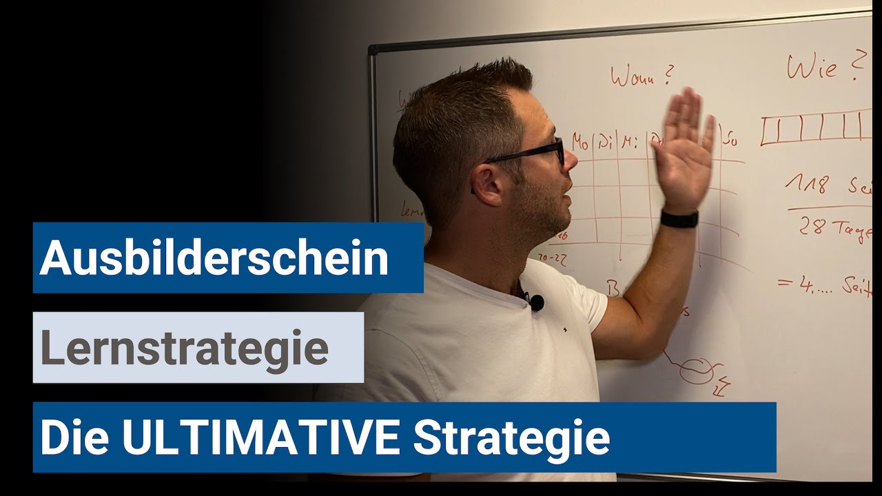 Ausbilderschein (IHK/HWK) - Die ULTIMATIVE Lernstrategie für deinen Ausbilderschein nach AEVO
