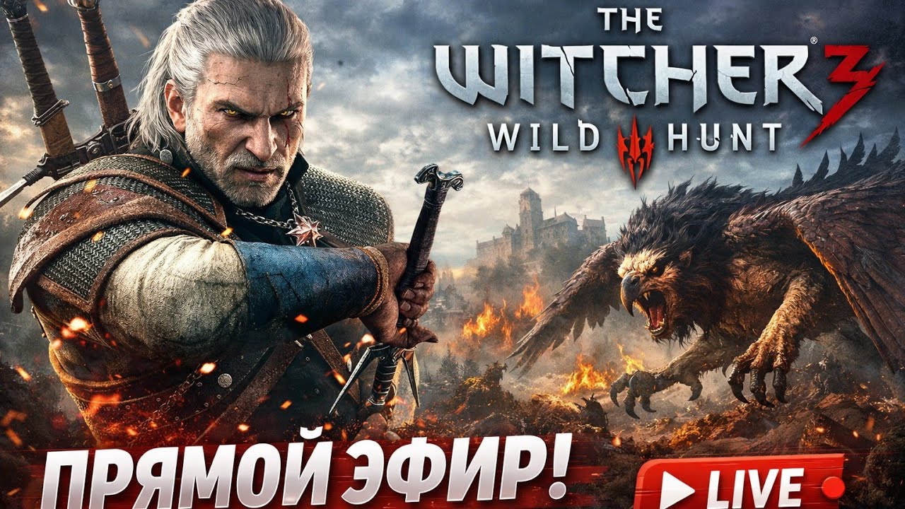 The Witcher 3: Wild Hunt — Полное прохождение | Стрим #3