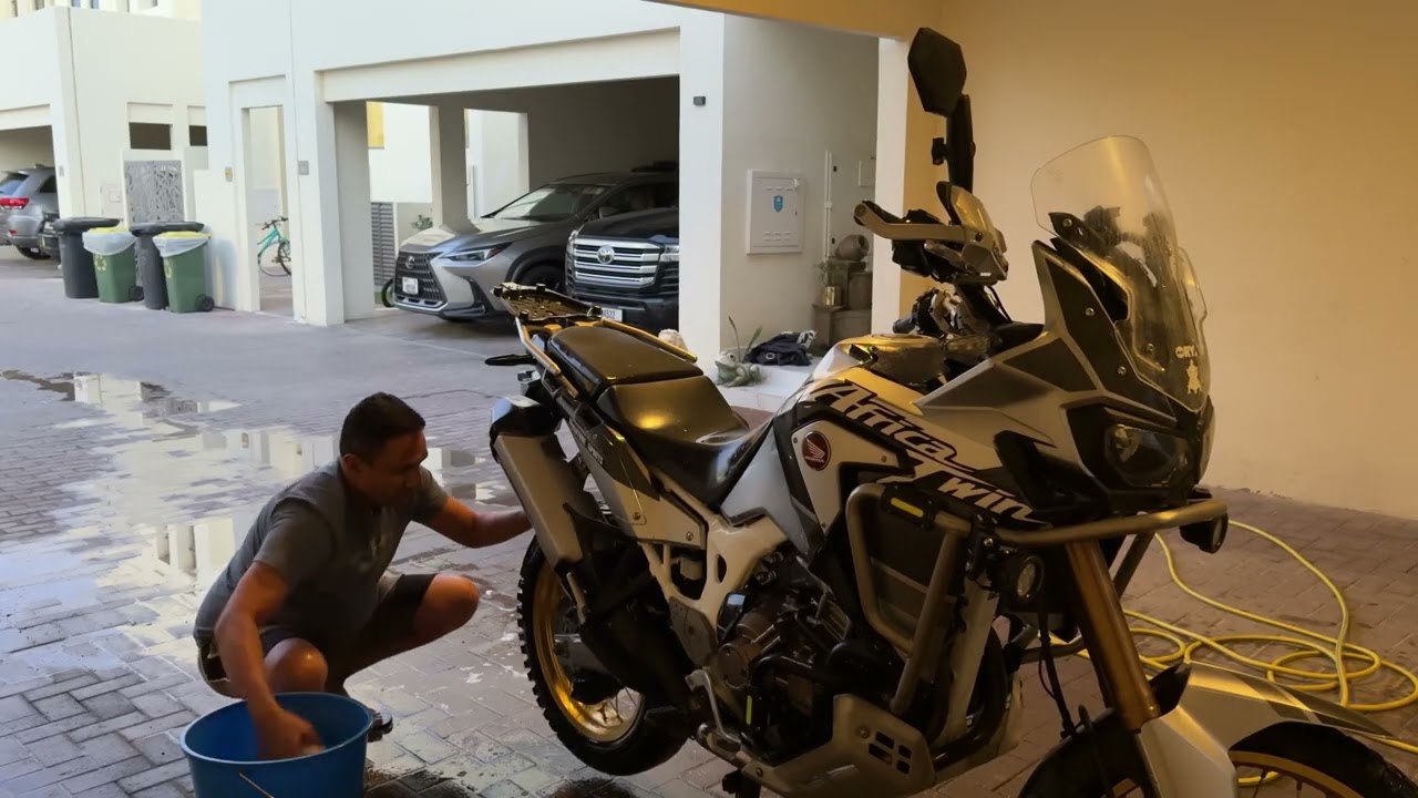 Cleaning My Africa Twin