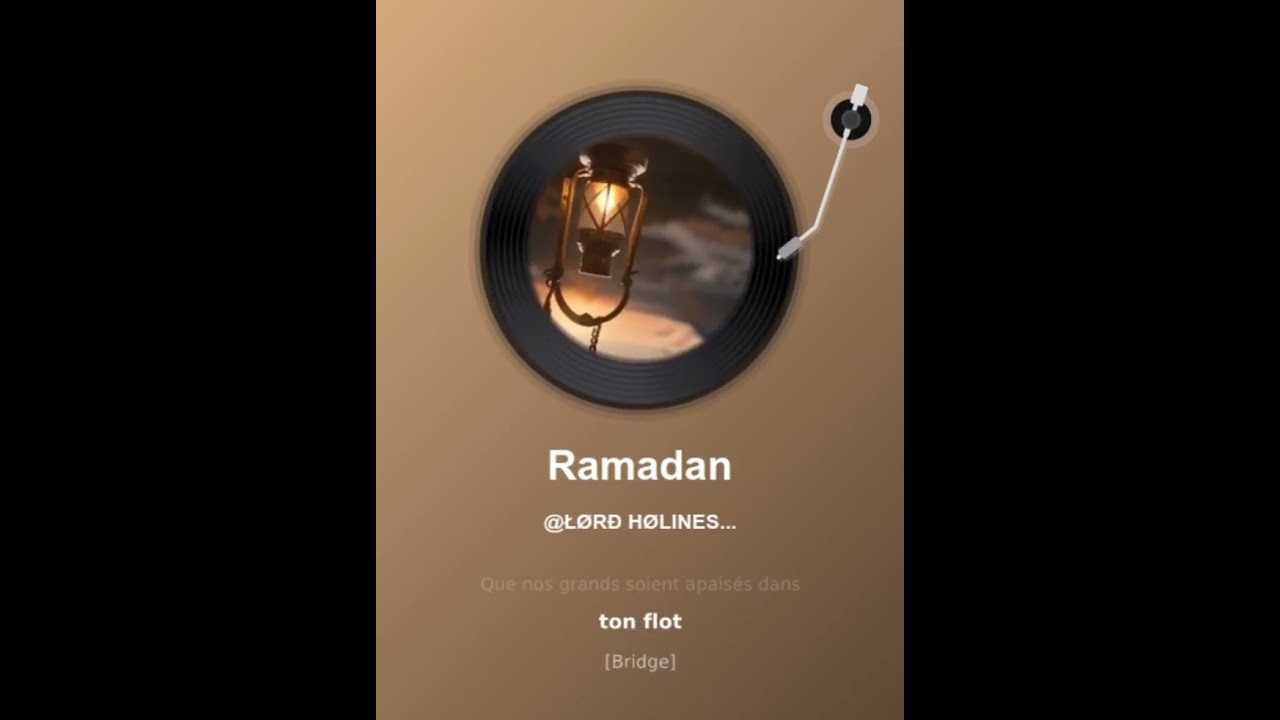 LORD HOLINESS : RAMADAN
