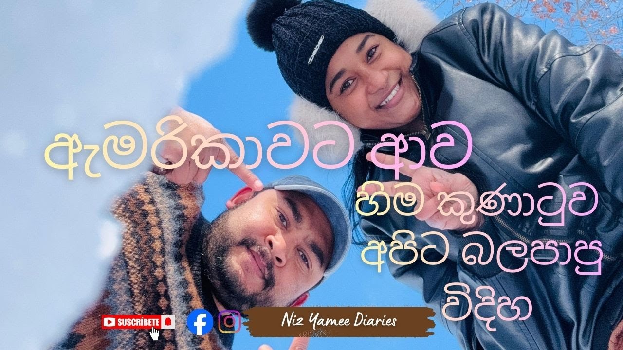ඇමරිකාවට ආව හිම කුණාටුව අපිට බලපාපු  විදිහ