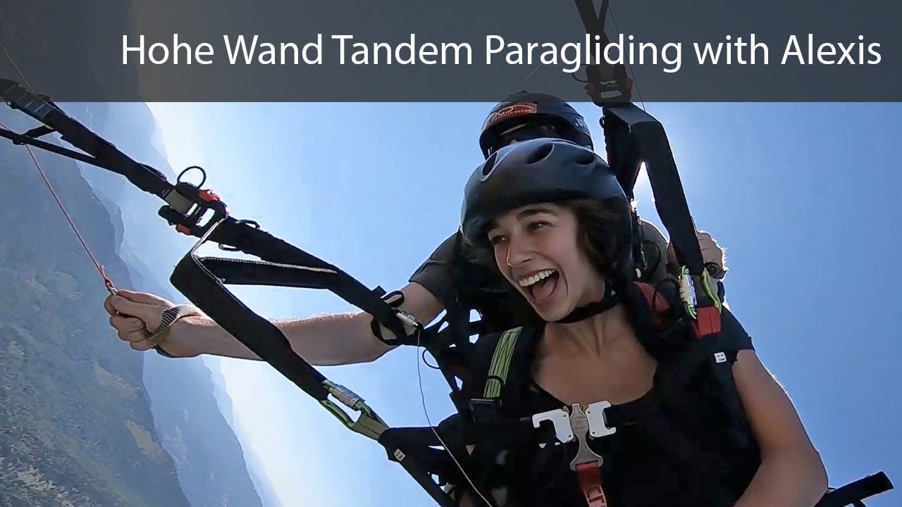 Hohe Wand Tandem Paragliding with Alexis