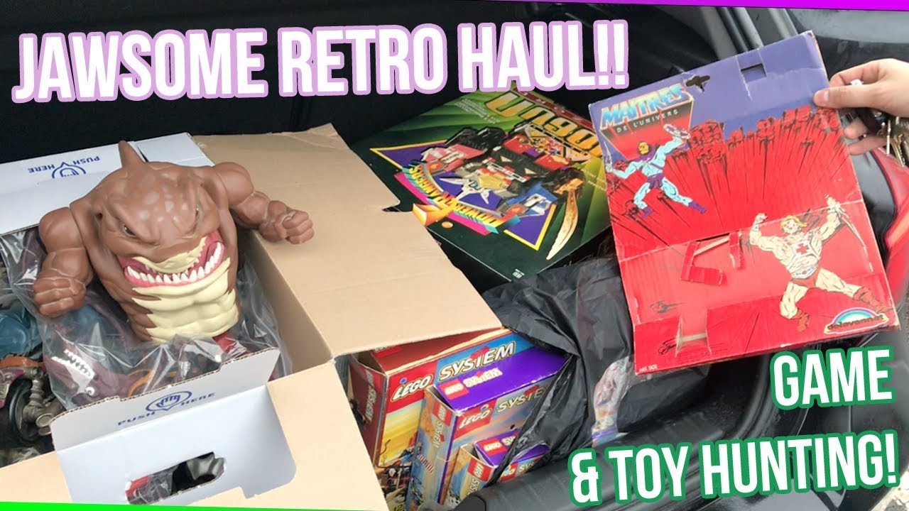 Jawsome Retro Haul  - Retro Hunting Live - Street Sharks, Dino Riders, Boglins, Lego, Power Rangers
