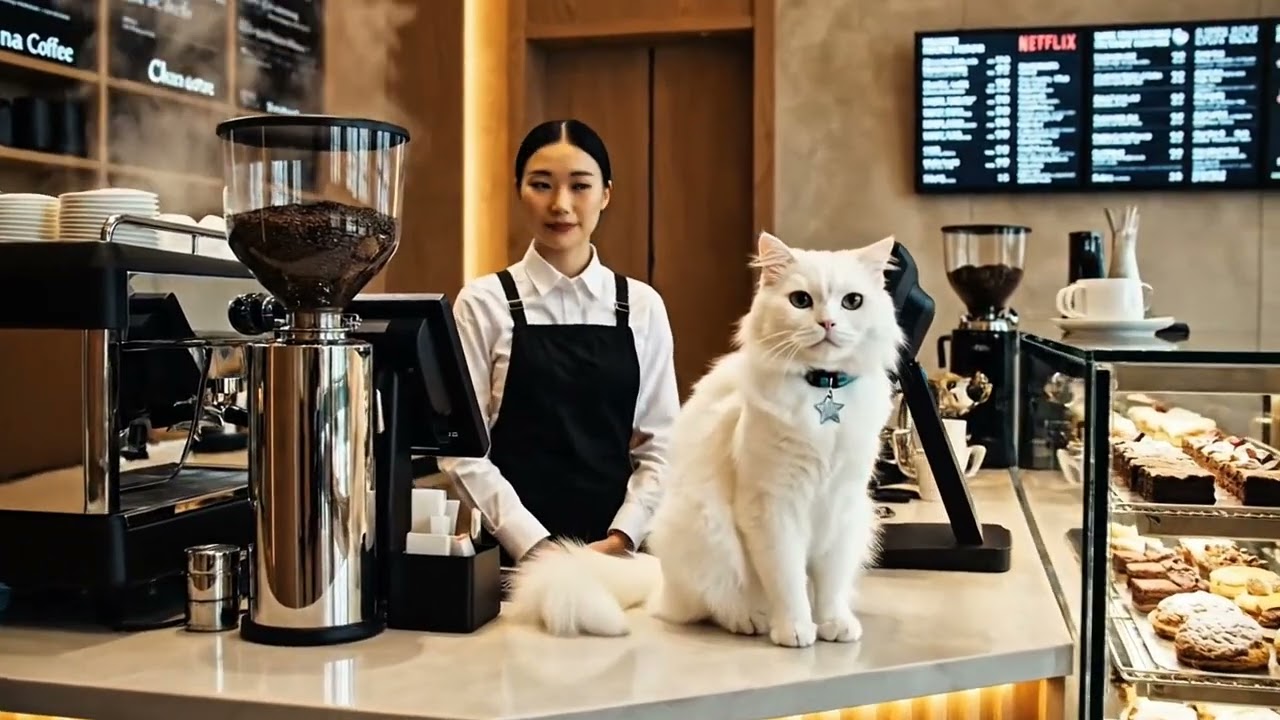 Mama Cats Served Everyone All Day ☕ | Then Ran Alone at Sunset 🏃‍♀️