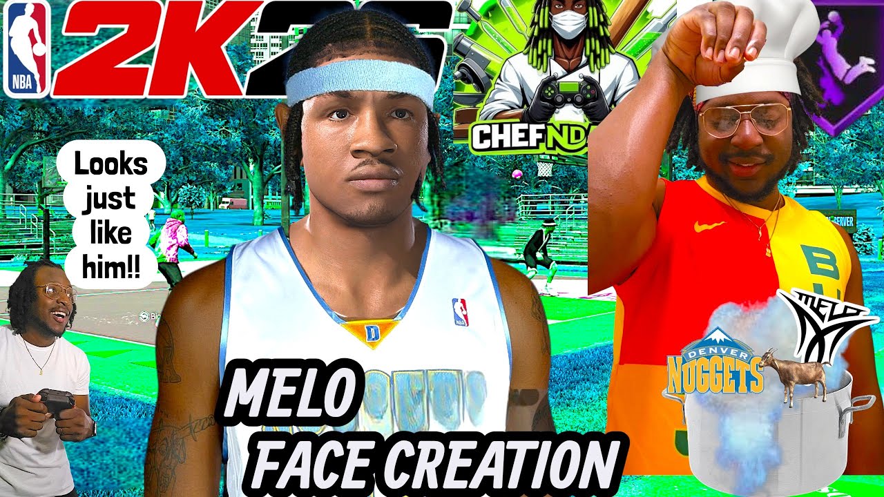 Реалистичное создание лица Кармело Энтони NBA 2k26 (издание Chef's Edition) 💪🏾🔥🔥