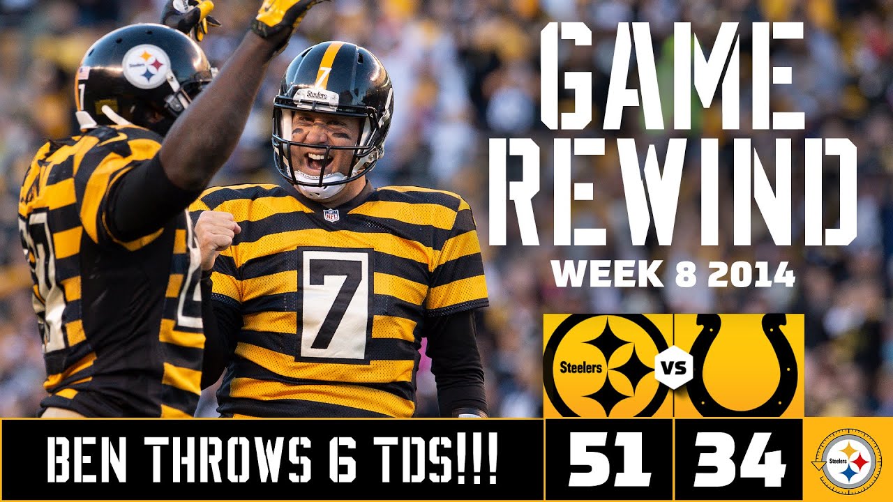 2014 Steelers vs. Colts Highlights | Big Ben throws 6 TDs, Steelers win 51-34 | Pittsburgh Steelers