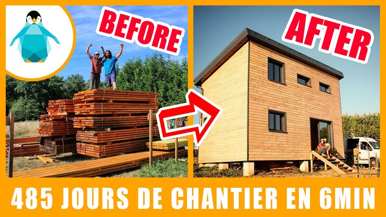 UN COUPLE D'INFORMATICIENS CONSTRUIT UNE MAISON EN BOIS !!