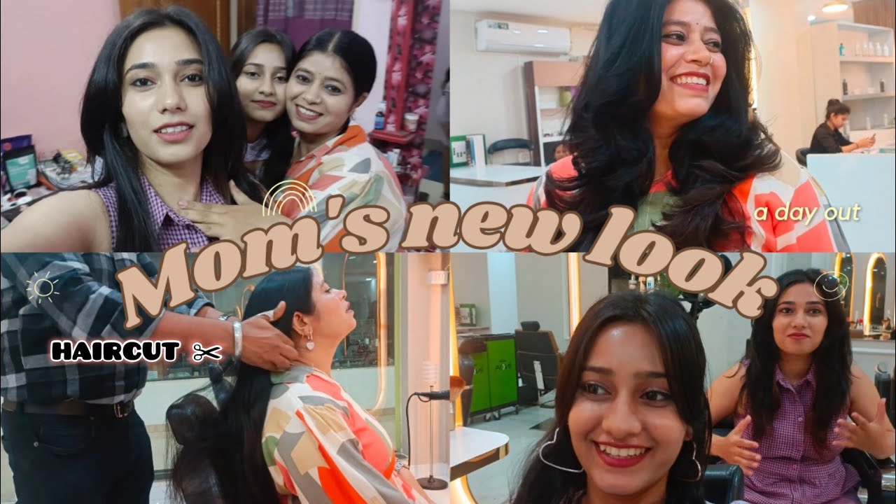 Revealing new look 😍of my mom with a new haircut✂️💇‍♀️ #vlog #haircut #bhubaneswar