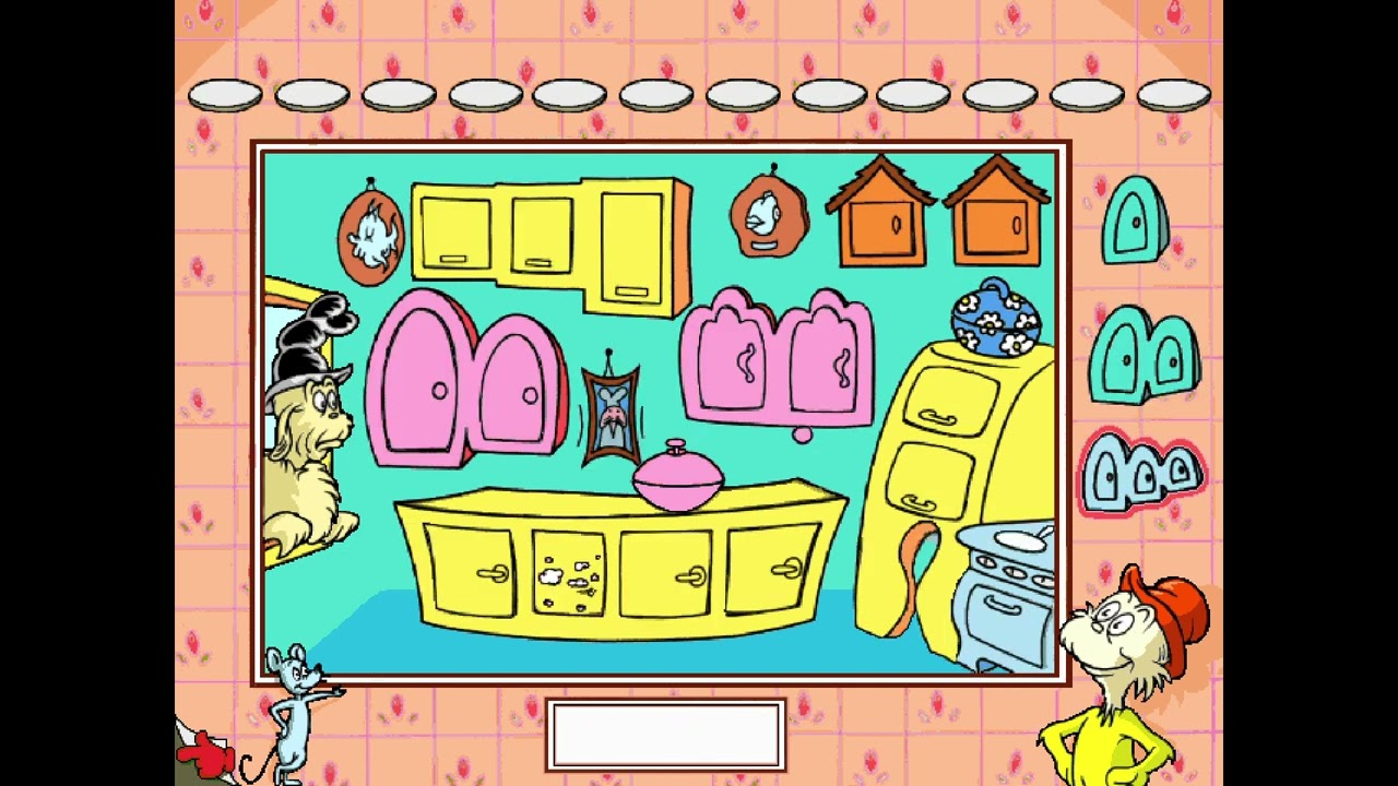 Длинная игра для ПК — Мини-игра «Зелёные яйца и ветчина» — Игра на соответствие цветов еды